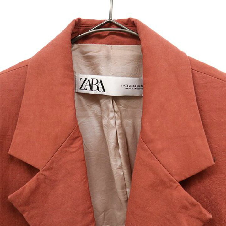 楽天市場】古着 ZARA ザラ テーラードジャケット XS オレンジ系 