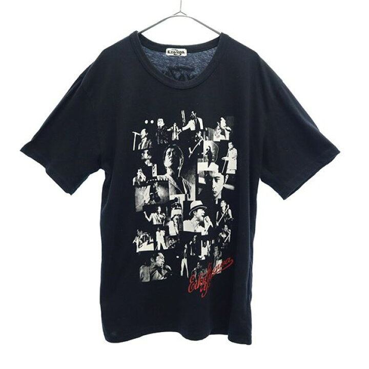 楽天市場】矢沢永吉 プリント 半袖 Tシャツ ブラック E.YAZAWA メンズ 
