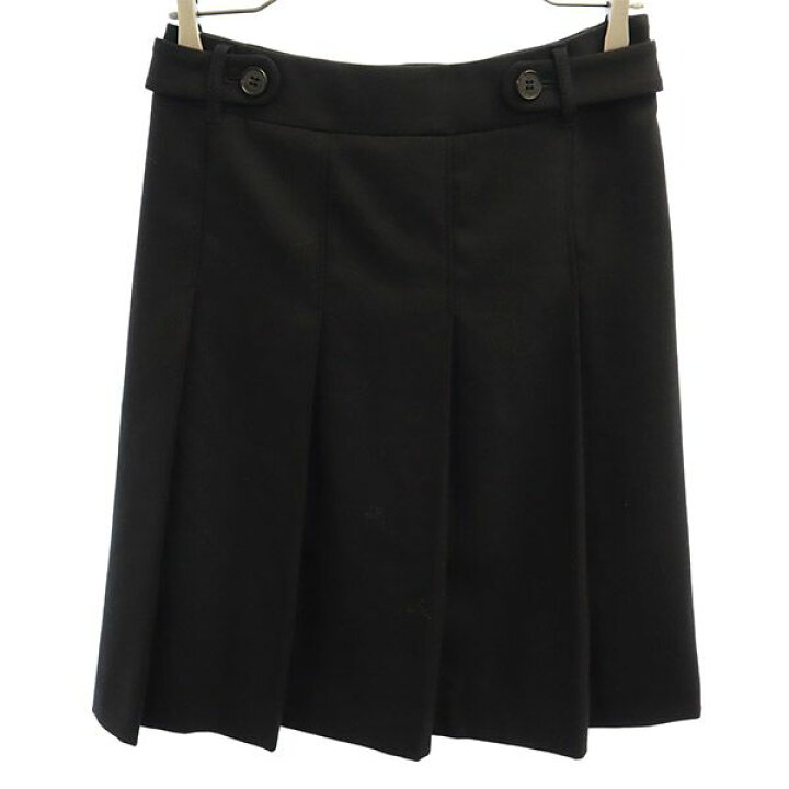 楽天市場】バーバリーロンドン ひざ丈 プリーツ スカート 38 ブラック  