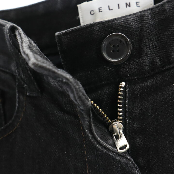 楽天市場】古着 CELINE セリーヌ ポルトガル製 ブラック デニムパンツ  