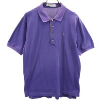 ランバン☆パープルのシルク半袖TシャツLANVIN紫