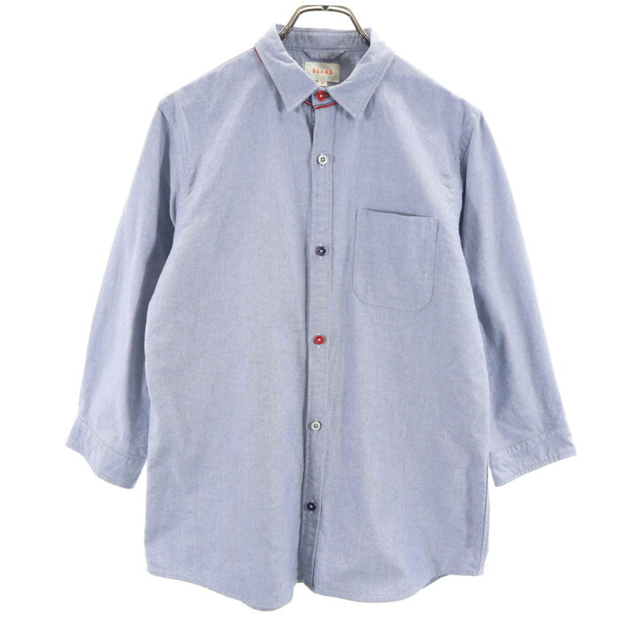 楽天市場】ビームス 5分袖 シャツ M ネイビー系 BEAMS メンズ 【中古 