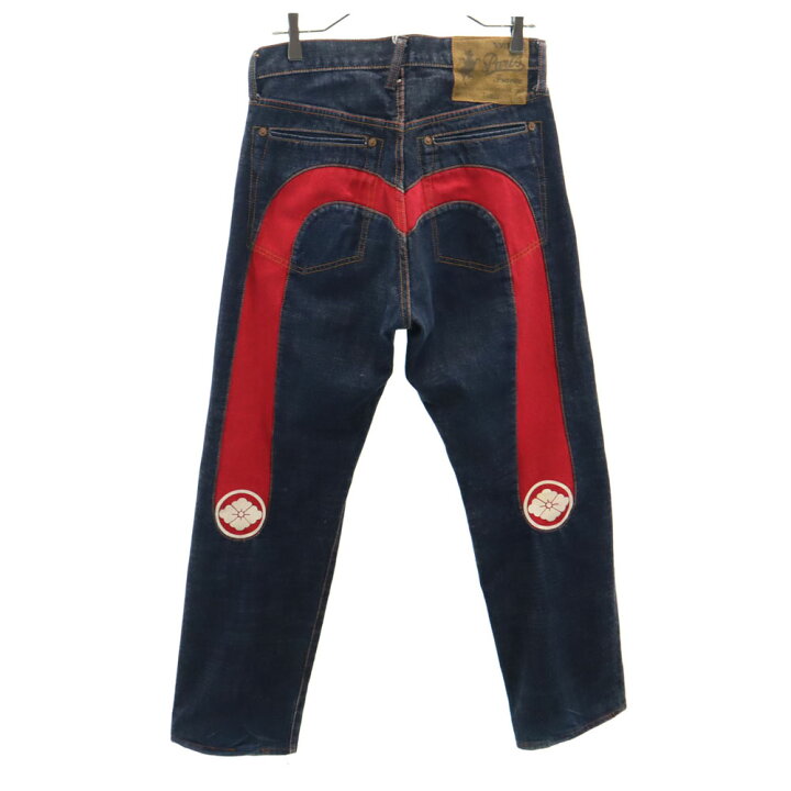 楽天市場】古着 EVISU エヴィス 1460 切抜き大黒 家紋ペイント カモメ  