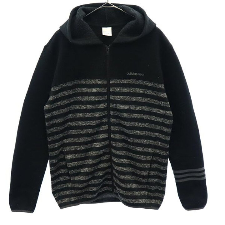 楽天市場】アディダスネオ ボーダー ジップパーカー M adidas neo 