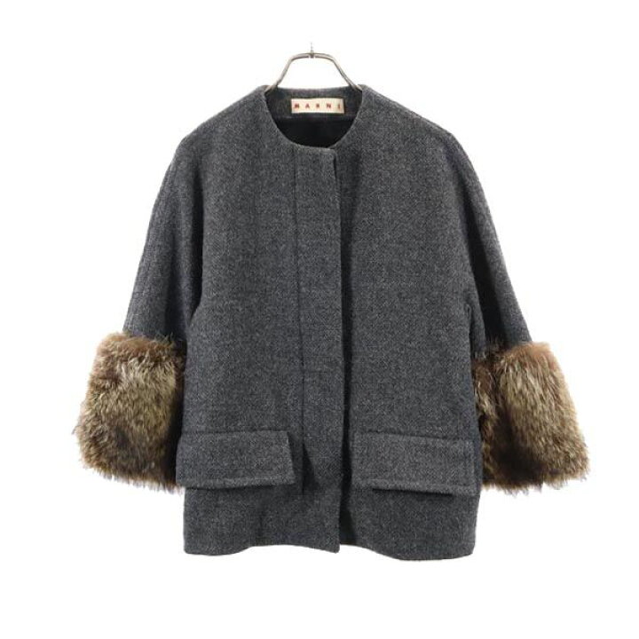 楽天市場】古着 マルニ MARNI イタリア製 ヘリンボーン ノーカラー  