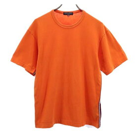 コムデギャルソンオム 2007年 ライン入り 半袖 Tシャツ SS オレンジ COMME des GARCONS HOMME メンズ 【中古】 【230624】 メール便可