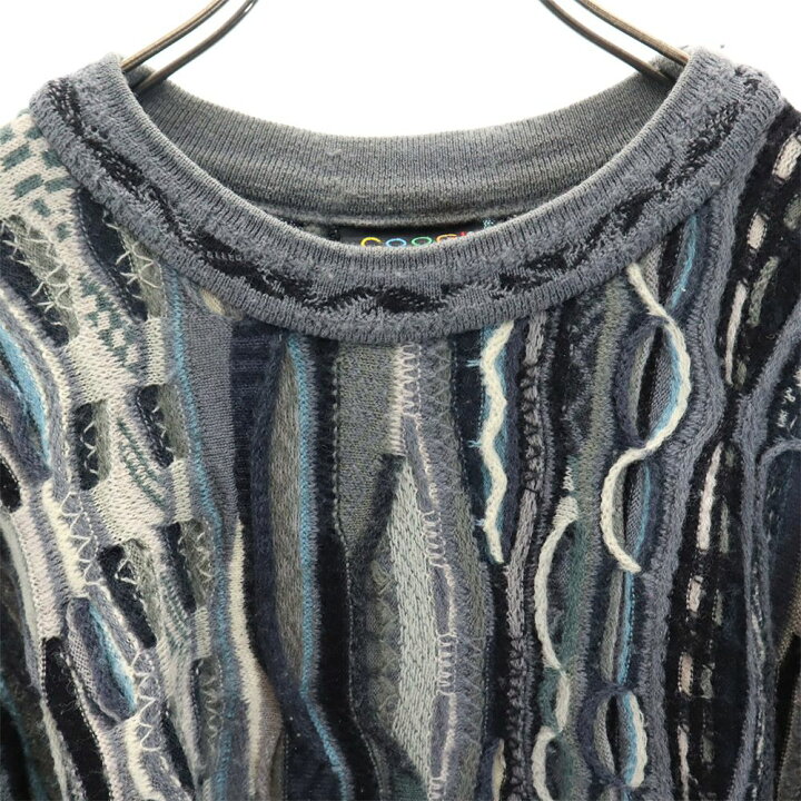 楽天市場】古着 クージー COOGI 90s ウール オールド 3Dニット 総柄  