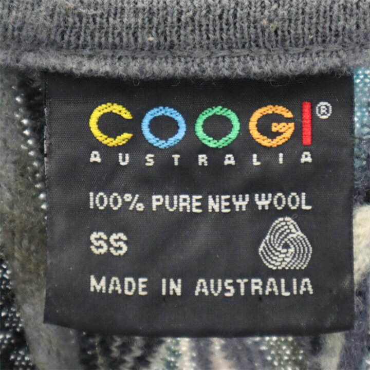 楽天市場】古着 クージー COOGI 90s ウール オールド 3Dニット 総柄 