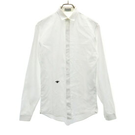 ディオール イタリア製 長袖 シャツ 38 ホワイト Dior メンズ 【中古】 【240413】 メール便可