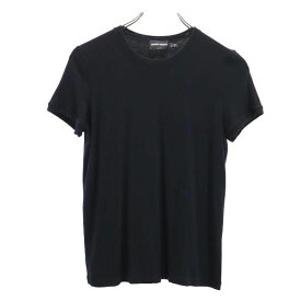 ジョルジオアルマーニ 半袖 Tシャツ USA12 ブラック系 GIORGIO ARMANI レディース 【中古】 【230608】 メール便可