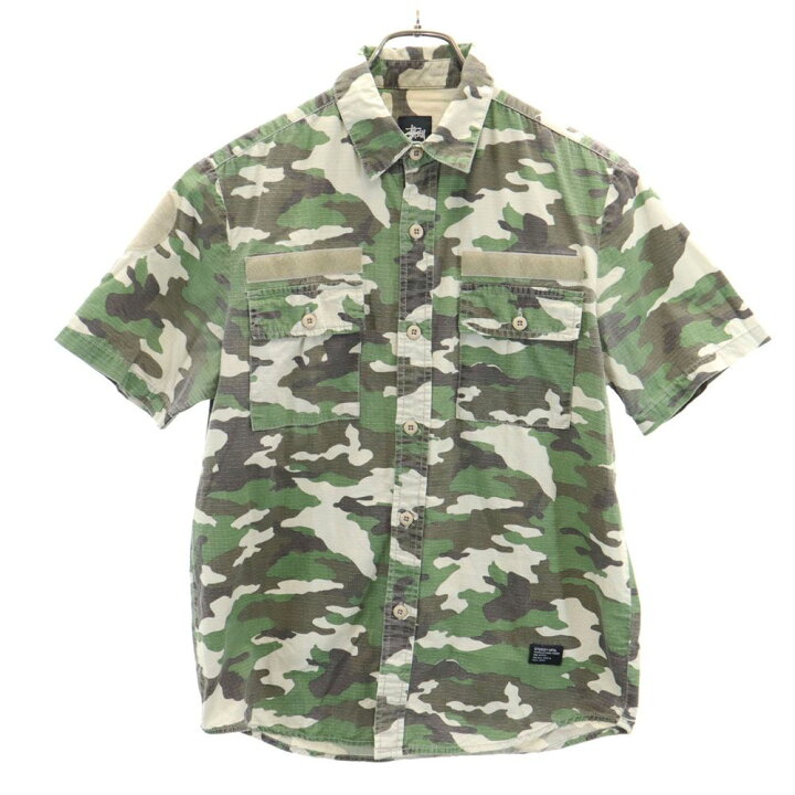 楽天市場】古着 STUSSY ステューシー カモフラ柄 半袖 ミリタリー 