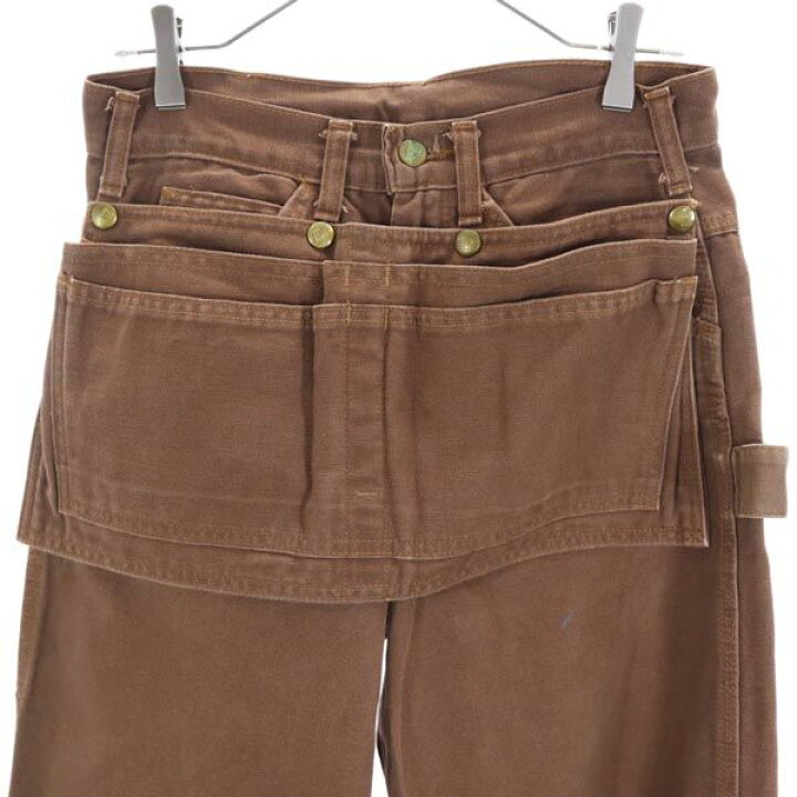 楽天市場】ポインター エプロン付き ペインターパンツ w30 茶 POINTER  