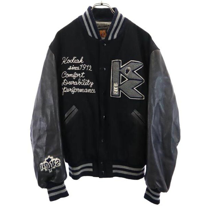 楽天市場】古着 コディアック KODIAK バック刺繍 長袖 レザー切替  
