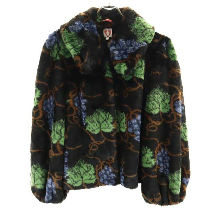 楽天市場】シュリンプス 総柄 フェイクファー ジャケット 6 ブラック  