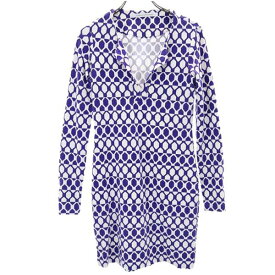 ダイアンフォンファステンバーグ 総柄 長袖 ストレッチワンピース パープル系 DIANE VON FURSTENBERG レディース 【中古】 【230309】