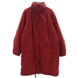 バーバリー 総柄 中綿コート 7 レッド系 BURBERRY レディース 【中古】 【221218】