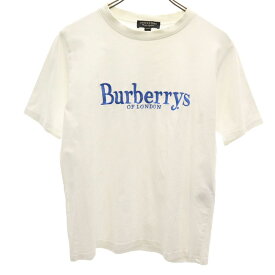バーバリー イタリア製 半袖 Tシャツ XS 白 BURBERRY メンズ 【中古】 【240418】 メール便可 【PD】