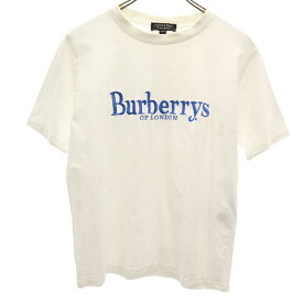 バーバリー イタリア製 半袖 Tシャツ XS 白 BURBERRY メンズ 【中古】 【240418】 メール便可