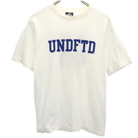 アンディフィーテッド ロゴプリント 半袖 Tシャツ S ホワイト系 UNDEFEATED メンズ 【中古】 【230609】 メール便可