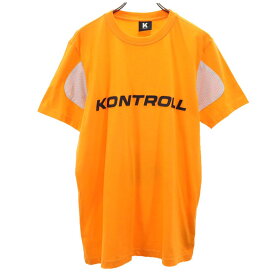 古着 コントロール K KONTROLL プリント 半袖 Tシャツ L オレンジ メンズ 【中古】