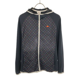 エレッセ ドット トレーニング 長袖 メッシュ ジップパーカー M ネイビー系 ellesse スポーツ レディース 【中古】 【240421】 メール便可