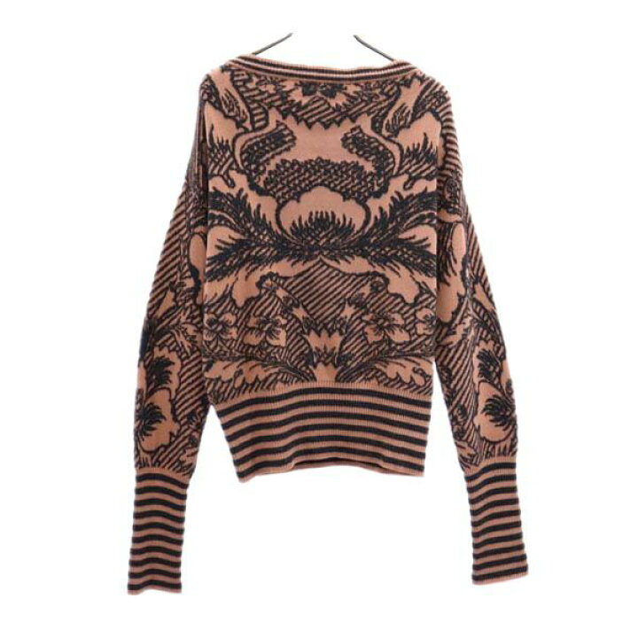 楽天市場】未使用 ヴィヴィアンウエストウッド 総柄 ニット S 茶×黒  