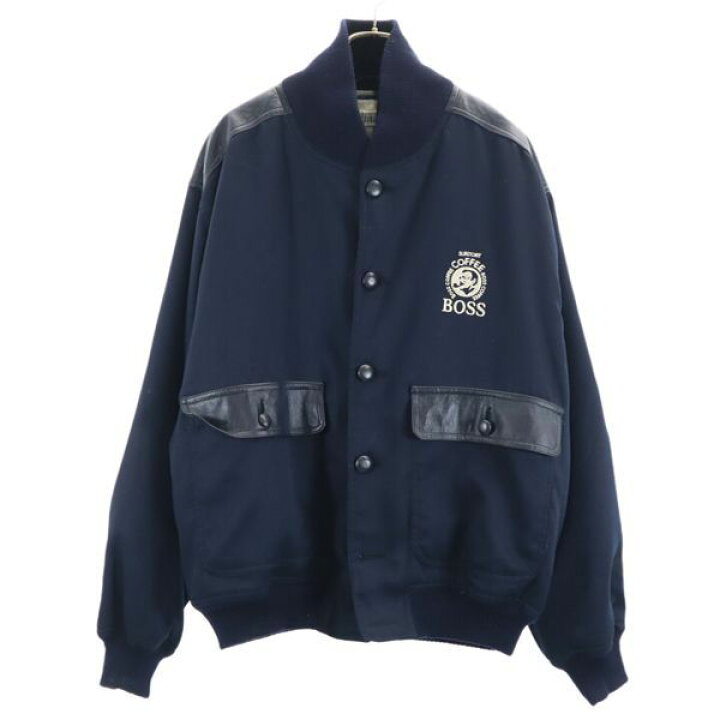 楽天市場】【中古】 サントリー ボス 90s レザー切替 中綿 ジャケット 