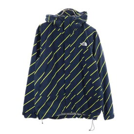 ノースフェイス ボーダー柄 マウンテンパーカー 紺×黄 THE NORTH FACE メンズ 【中古】 【230108】