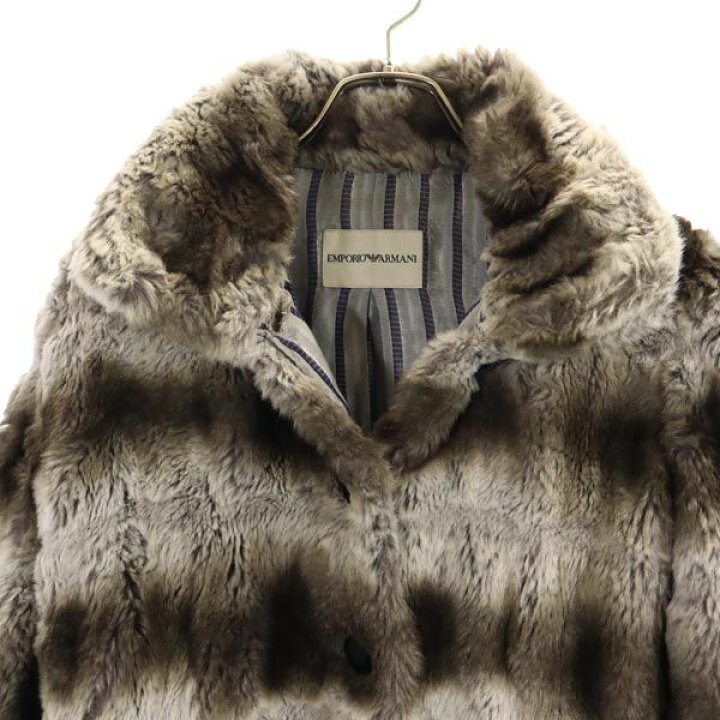EMPORIO ARMANI】エンポリオ・アルマーニ 毛皮・ハーフコート ゴート  