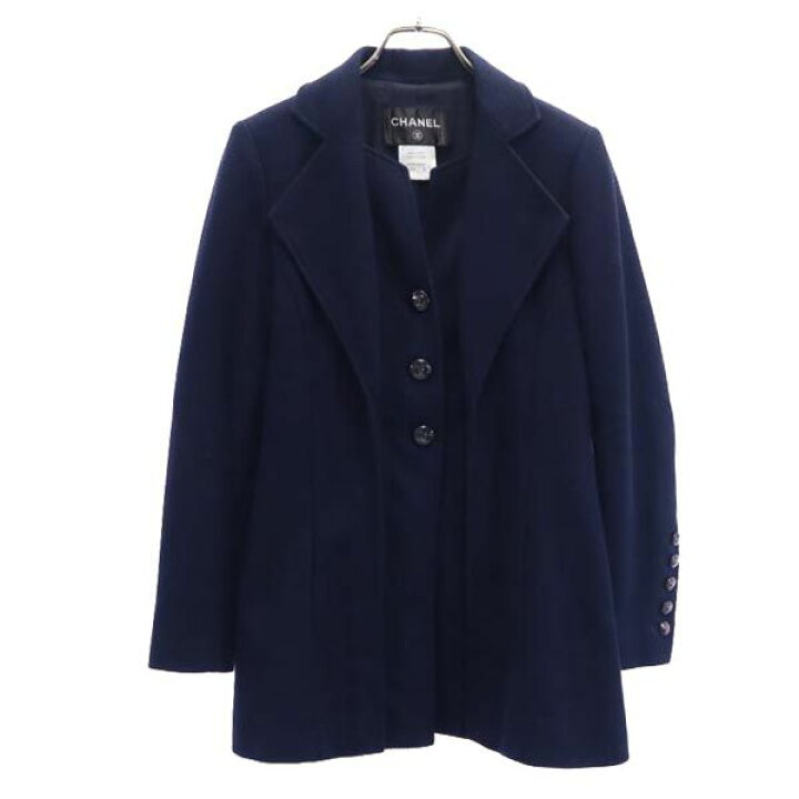 楽天市場】シャネル フランス製 ジャケット 38 ネイビー CHANEL  