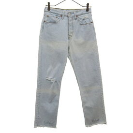 リーバイス 501 スキニー デニムパンツ W26 ブルー Levi&#039;s ボタンフライ ジーンズ レディース 【中古】 【231026】