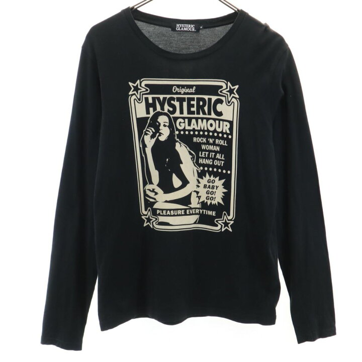 楽天市場】ヒステリックグラマー 日本製 長袖 Tシャツ M ブラック系 