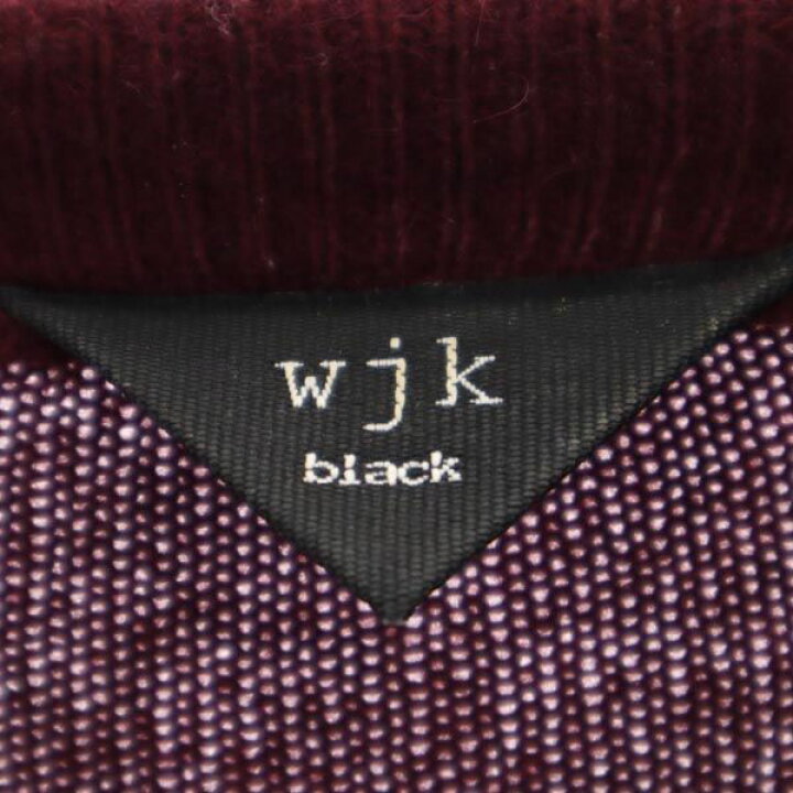 楽天市場】ダブルジェイケイ ウールブレンドニット 1 えんじ wjk black 