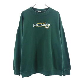 TEAM APPAREL スウェット XL 緑系 長袖 トレーナー 裏起毛 メンズ 【中古】 【230115】