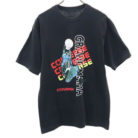 コンバース 日本製 半袖 Tシャツ ブラック系 CONVERSE メンズ 【中古】 【240422】 メール便可