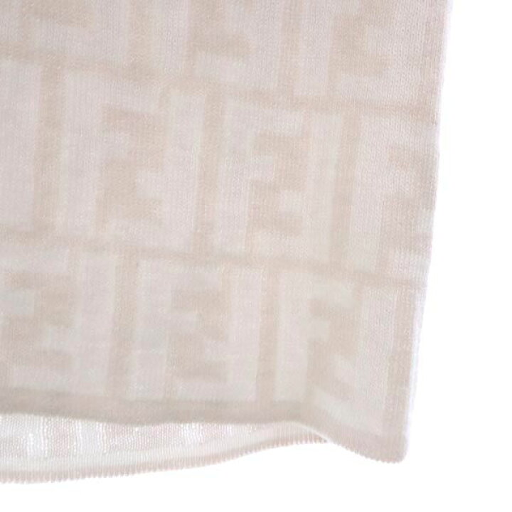 楽天市場】フェンディ イタリア製 ロゴ総柄 ワンピース 42 アイボリー  