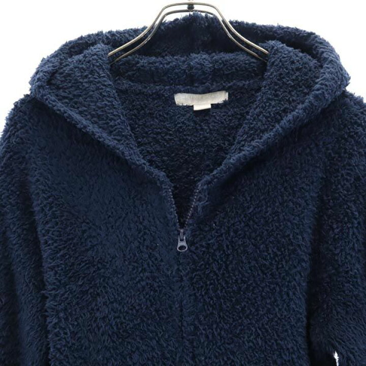 楽天市場】ベアフットドリームス ニット ジップ パーカー M 紺  