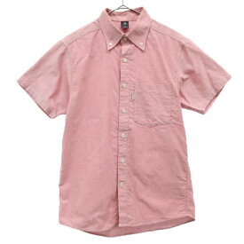 モンベル 半袖 ボタンダウンシャツ S ピンク mont-bell アウトドア メンズ 【中古】 【230823】