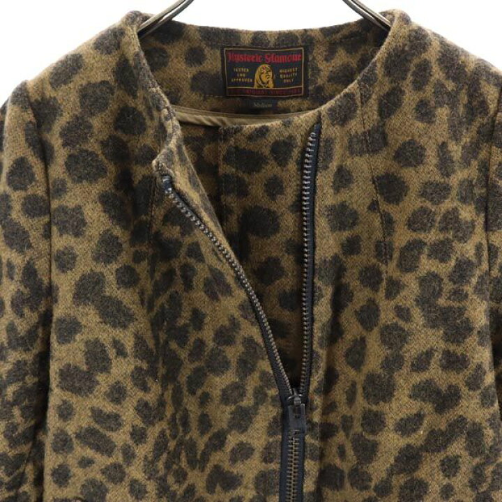 楽天市場】ヒステリックグラマー ウールブレンド アニマル柄 コート M  