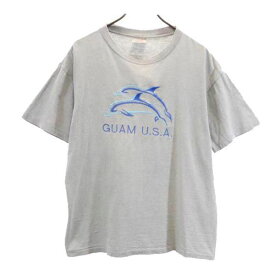 オニータ 90s オールド USA製 半袖 Tシャツ L グレー系 ONEITA イルカ メンズ 【中古】 【230728】 メール便可
