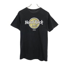 ハードロックカフェ ロゴプリント 半袖 Tシャツ M ブラック系 HARD ROCK CAFE メンズ 【中古】 【230520】 メール便可