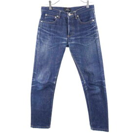 古着 A.P.C. アーペーセー ストレートデニムパンツ w27 ボタンフライ ジーパン レディース 【中古】