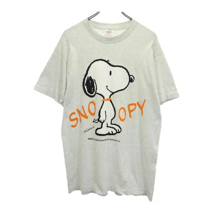 楽天市場】ピーナッツ 90s オールド USA製 SNOOPY 半袖 Tシャツ グレー 