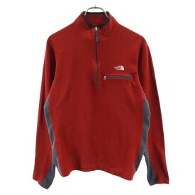 ノースフェイス RN#61661 アウトドア 長袖 ハーフジップ Tシャツ M レッド系 THE NORTH FACE メンズ 【中古】 【231120】