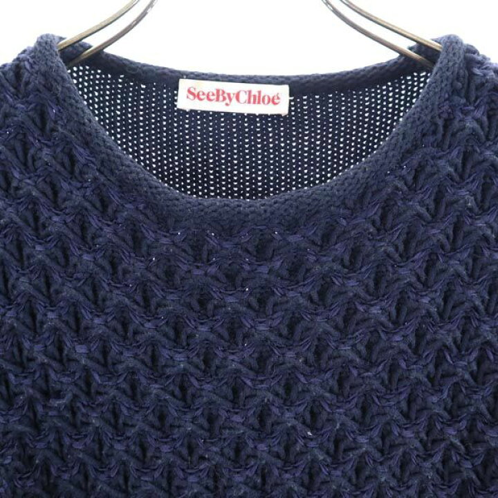 楽天市場】シーバイクロエ イタリア製 ニット USA 2 ネイビー系 SEE BY  