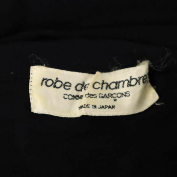 コムデギャルソン 90s 1996年 アシンメトリー ワンピース ネイビー系 COMME des GARCONS 半袖 ウールブレンド レディース 【中古】 【230610】 古着、USED専門百貨店BIG2nd COMME des GARCONS アシンメトリーワンピース ウール
