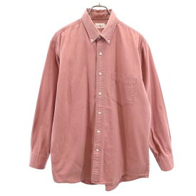 ジェイクルー 巨人タグ 日本製 長袖 ボタンダウンシャツ M ピンク系 J.CREW メンズ 【中古】 【230427】