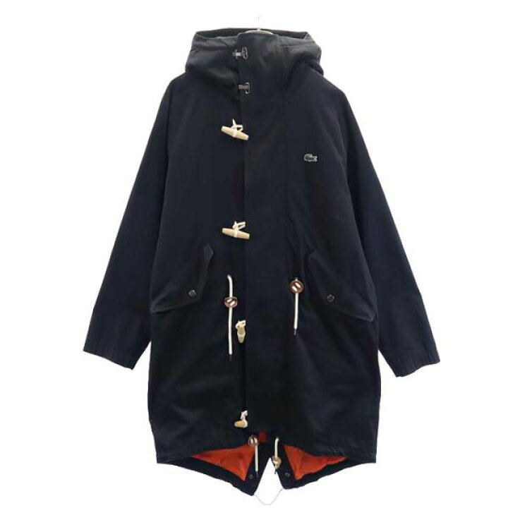 楽天市場】ラコステ コットン ダッフル コート 50 黒 LACOSTE 裏ボア 