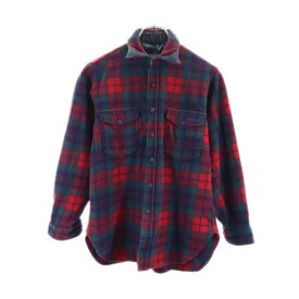 ペンドルトン USA製 ウール100％ 長袖 チェックシャツ L グリーン系 PENDLETON レディース 【中古】 【231101】