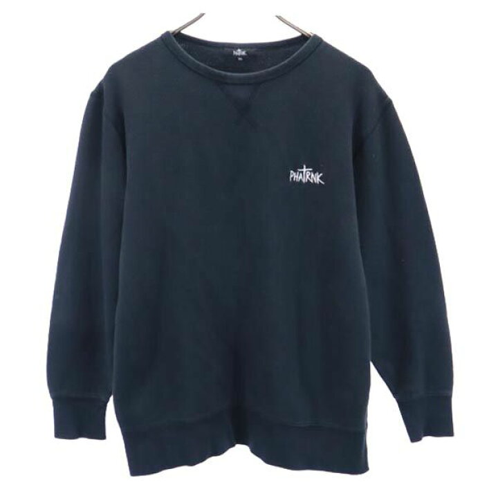 楽天市場】ファットランク スウェット XL 黒系 PHATRNK ロゴ刺繍 長袖  